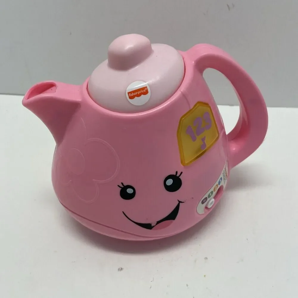 Fisher Price Talking Laugh & Learn Pink Teapot Smart Stages Tested Works